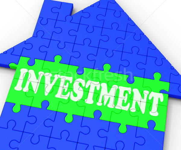 Investment House Means Investing In Real Estate Stock photo © stuartmiles