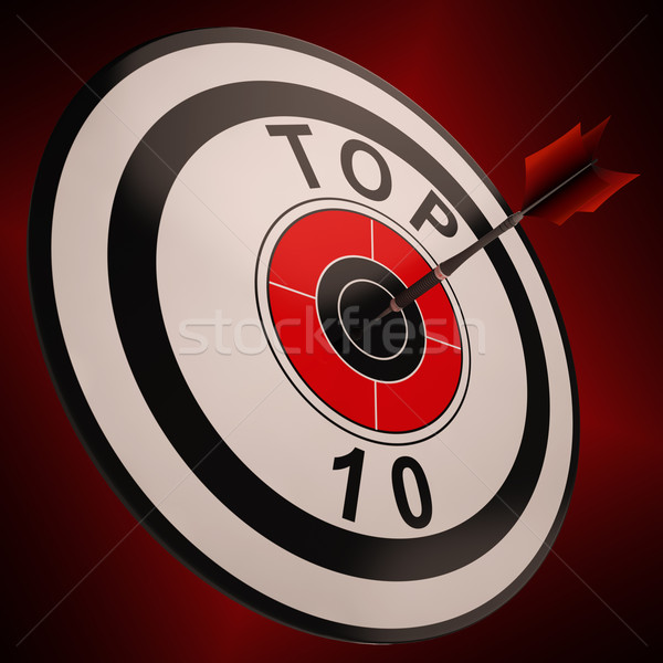 Top Ten Target Shows Best In Charts Stock photo © stuartmiles