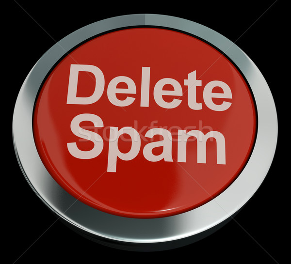 Delete Spam Button For Removing Unwanted Email Stock photo © stuartmiles