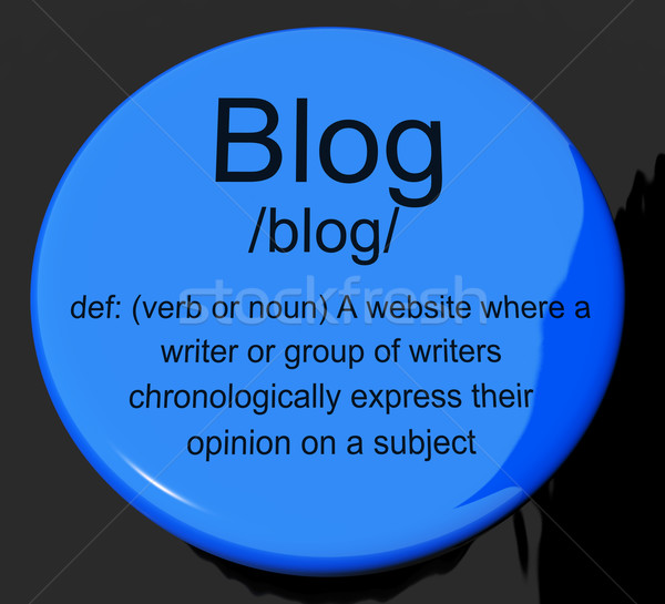 Blog definitie buton website blogging Imagine de stoc © stuartmiles