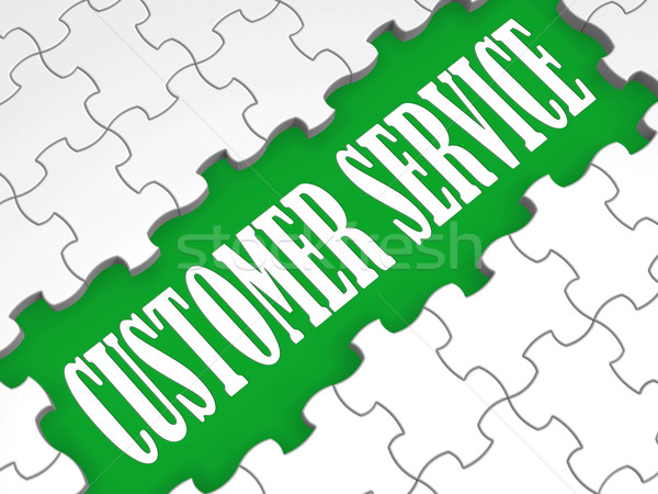 Customer Service Puzzle Shows Technical Support Stock photo © stuartmiles