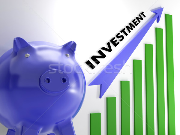 Inwestycja wykres monetarny sukces poprawa banku Zdjęcia stock © stuartmiles