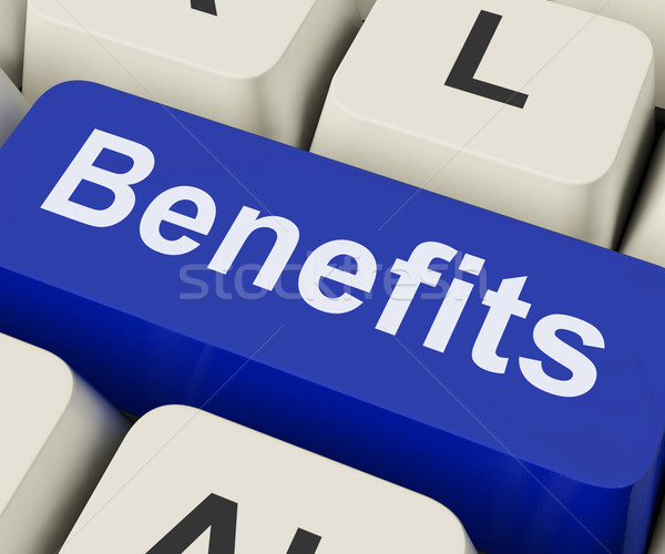 Benefits Key Means Advantage Or Reward Stock photo © stuartmiles