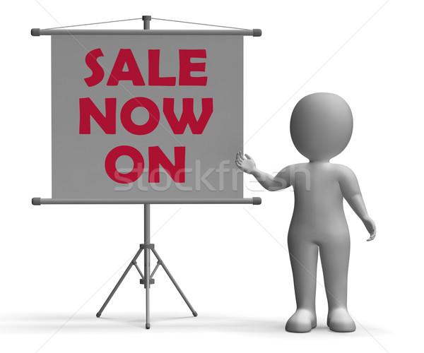 Sale Now On Board Shows Special Offers Stock photo © stuartmiles