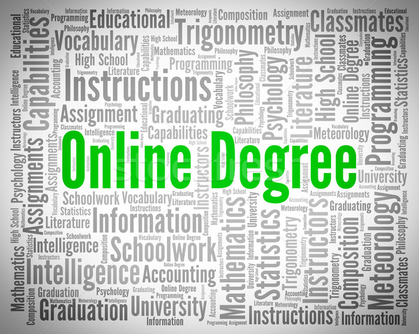Online Degree Means World Wide Web And Associate's Stock photo © stuartmiles