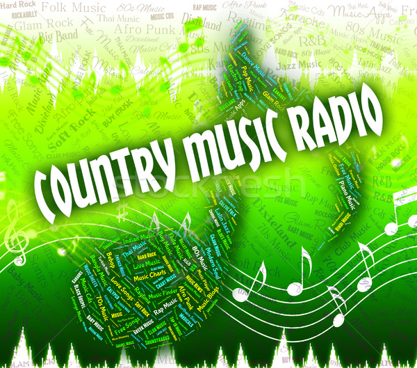 Country Music Radio Represents Sound Track And Acoustic Stock photo © stuartmiles
