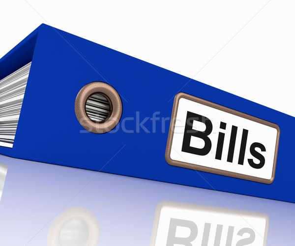 Bills File Shows Accounting And Payments Due Stock photo © stuartmiles