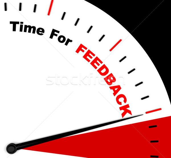 Timp feedback-ul opinie evaluare Imagine de stoc © stuartmiles