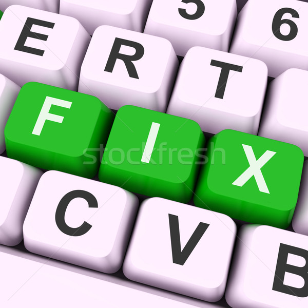 Fix Keys Shows Repair Fixing Or Mend Stock photo © stuartmiles