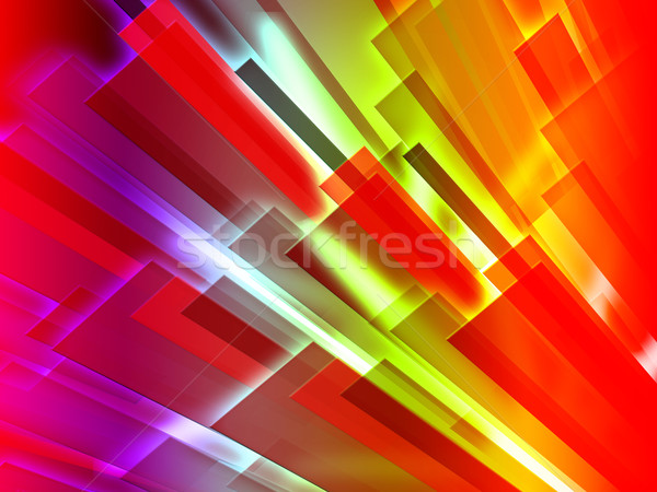 Colourful Bars Background Shows Graphic Design Or Digital Art Stock photo © stuartmiles