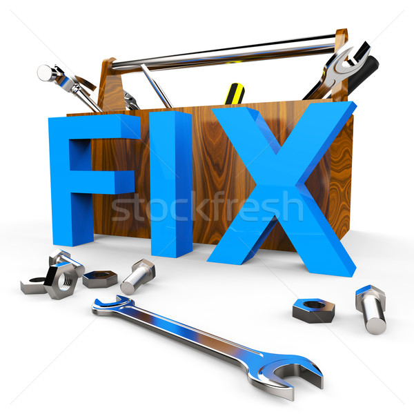 Fix Word Indicates Mend Repairs And Device Stock photo © stuartmiles