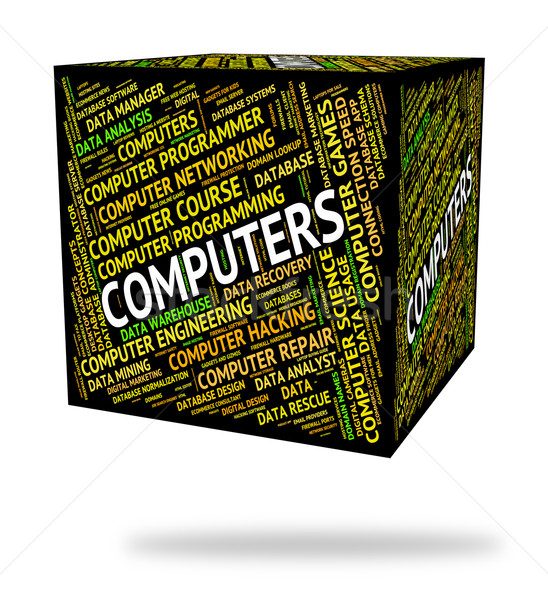 Informática palavra www texto processador significado Foto stock © stuartmiles