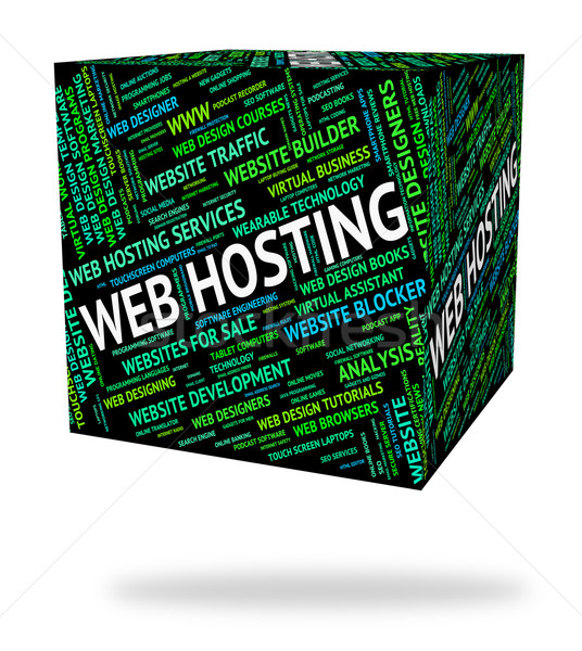 Stok fotoğraf: Web · hosting · net · metin · web · hosting · sözler