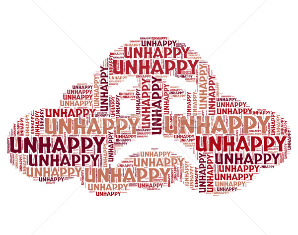Unhappy Word Means Broken Hearted And Despairing Stock photo © stuartmiles