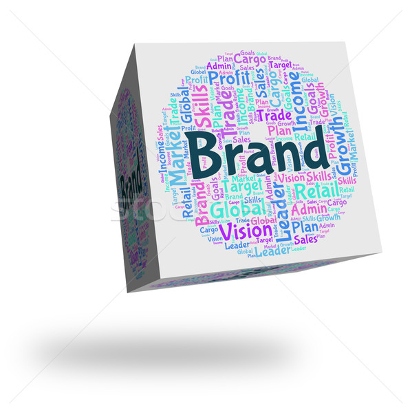 Brand Word Means Company Identity And Branded Stock photo © stuartmiles