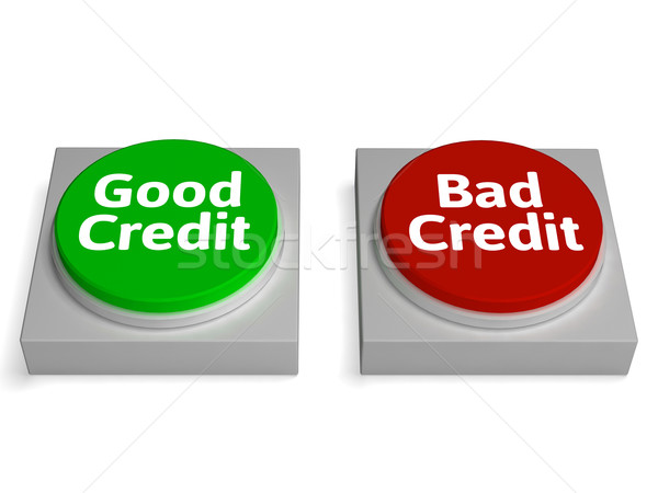 Good Bad Credit Shows Financial Record Stock photo © stuartmiles