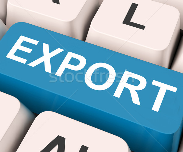 Esportazione chiave vendere all'estero commercio tastiera Foto d'archivio © stuartmiles