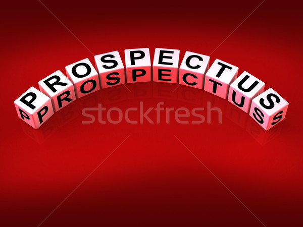 Prospectus Blocks Show Brochures that Advertise Inform and Descr Stock photo © stuartmiles