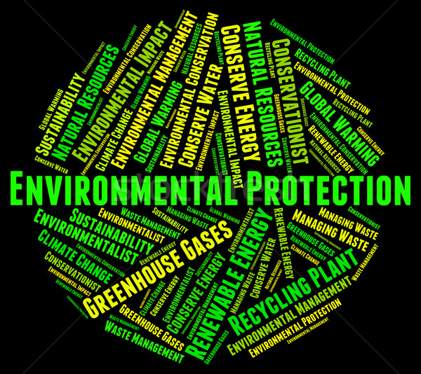 Environmental Protection Means Save Conserving And Word Stock photo © stuartmiles