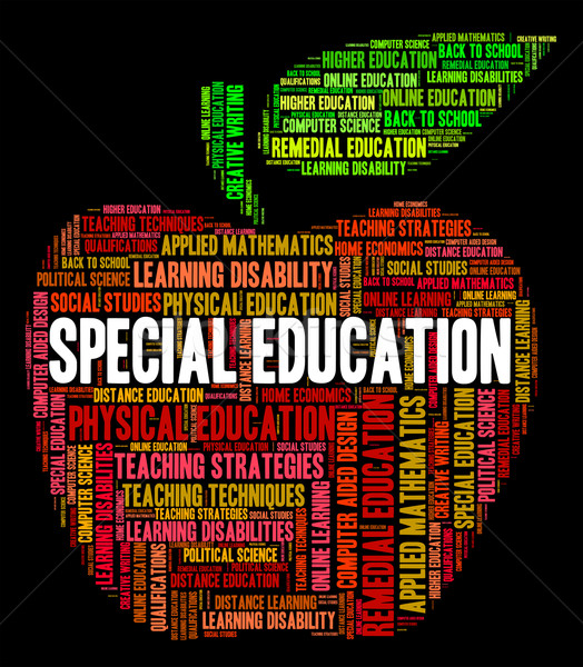 Foto stock: Especial · educação · devagar · aprendizagem · significado · escolas