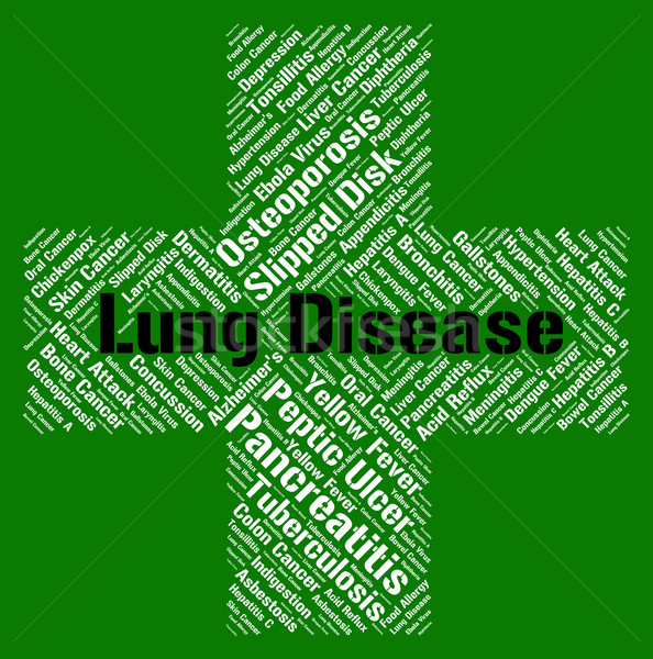 Lung Disease Shows Ill Health And Ailment Stock photo © stuartmiles