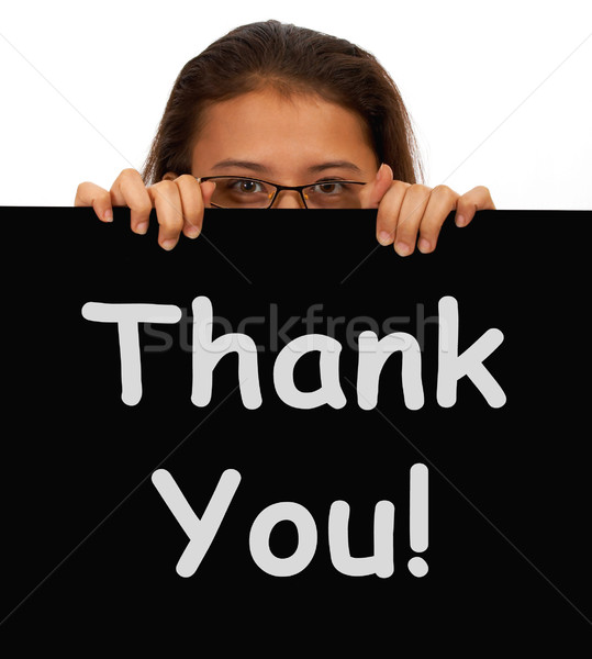 Thank You Message To Show Gratitude Stock photo © stuartmiles