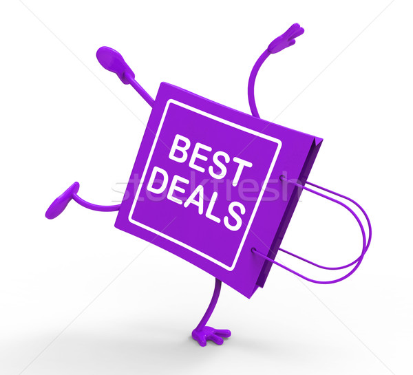 Handstand pungă de cumpărături cel mai bun vânzare salva Imagine de stoc © stuartmiles