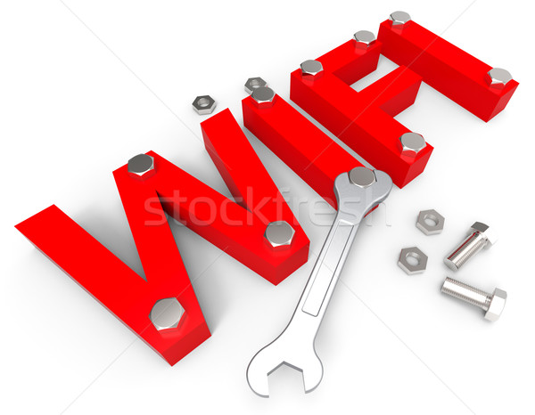 Wifi Tools Means World Wide Web And Access Stock photo © stuartmiles