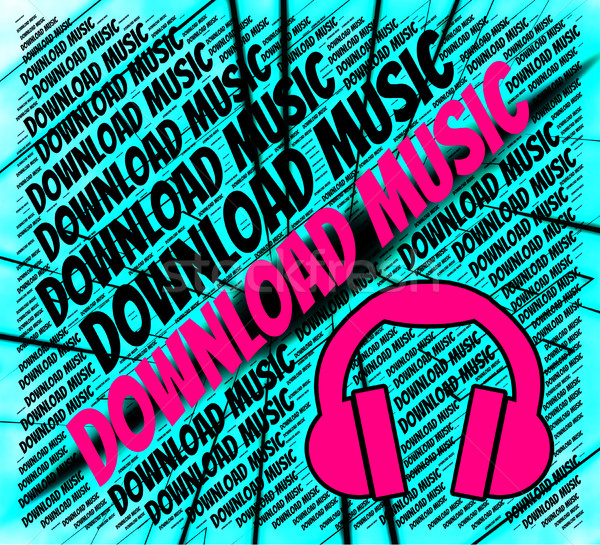 Download Music Indicates Sound Track And Data Stock photo © stuartmiles