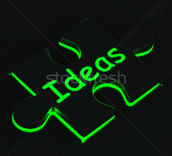 Ideas Puzzle Showing Concepts And Innovation Stock photo © stuartmiles