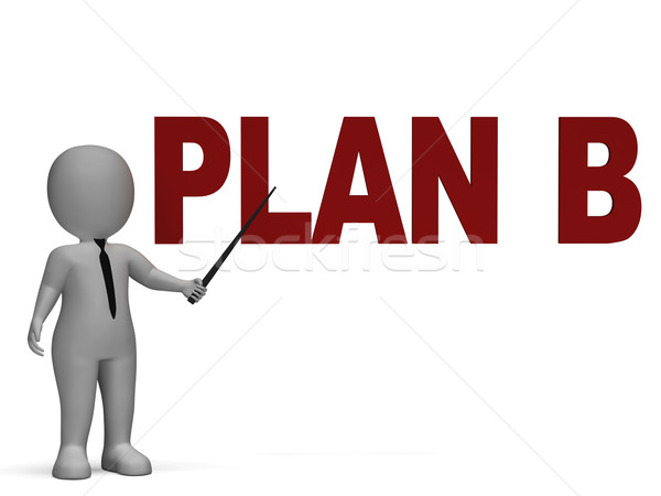 Plan B Shows Alternative Strategy Stock photo © stuartmiles