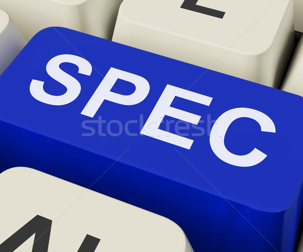 Spec Keys Show Specifications Details Or Design Stock photo © stuartmiles