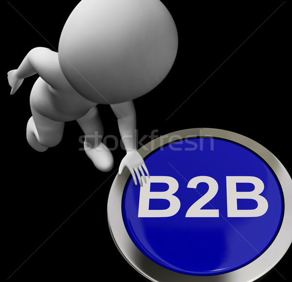 B2b pulsante business affrontare Foto d'archivio © stuartmiles