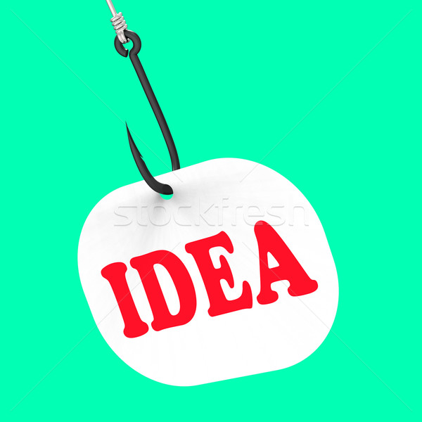 Idea On Hook Shows Innovations And Creativity Stock photo © stuartmiles