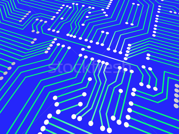 Circuit Board Means Hi Tech And Hi-Tech Stock photo © stuartmiles