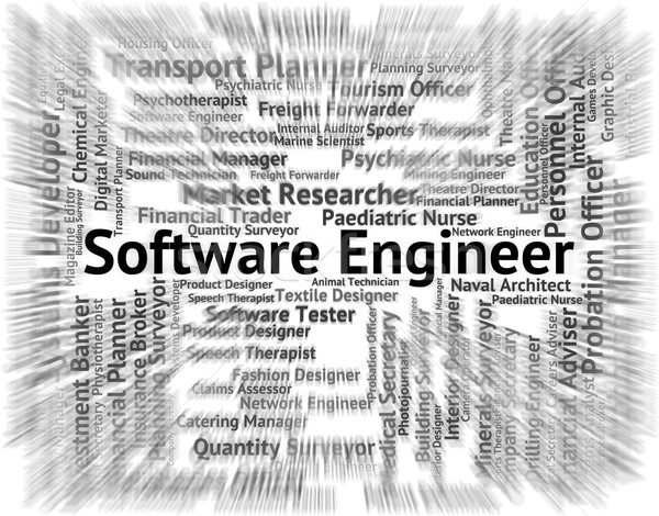 Stockfoto: Software · ingenieur · werk · mechanica · werknemer · betekenis