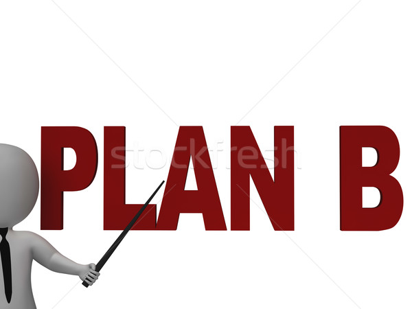 Plan B Showing Alternative Strategy Stock photo © stuartmiles
