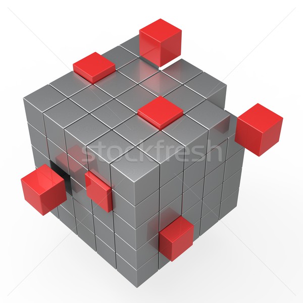 Stock photo: Incomplete Puzzle Showing Repair Or Completion