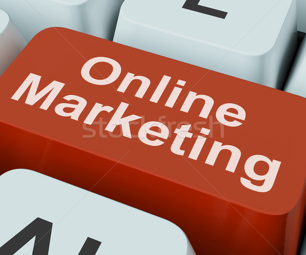 Marketing online cheie web vânzări marketing Imagine de stoc © stuartmiles