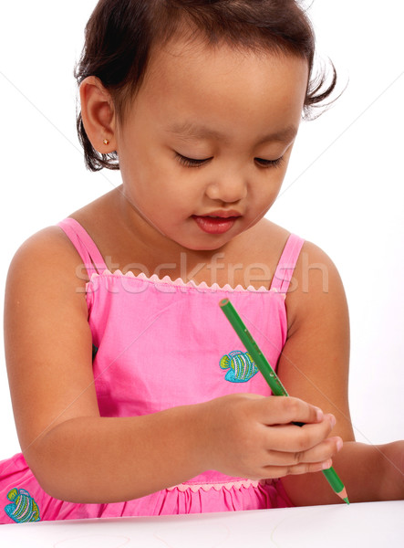 Young Kid Enjoying Drawing Stock photo © stuartmiles