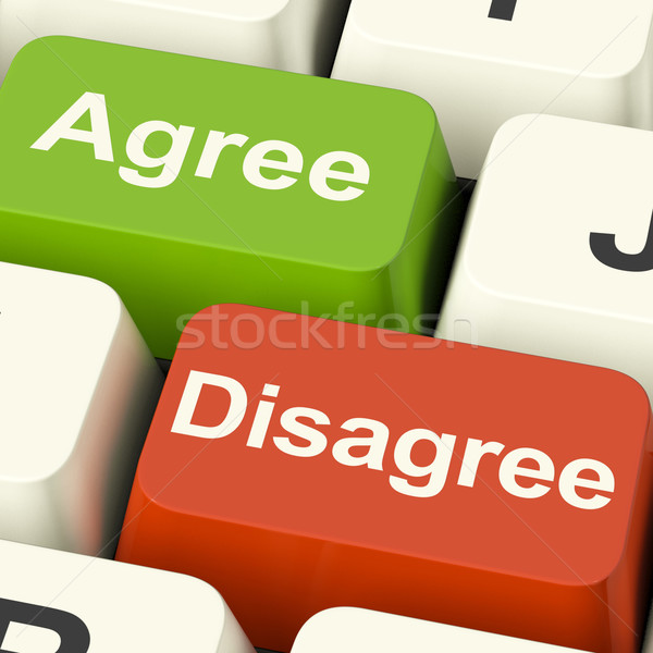 Disagree And Agree Keys For Online Poll Or Voting Stock photo © stuartmiles