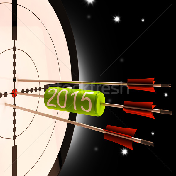 2015 Future Projection Target Shows Forward Planning Stock photo © stuartmiles