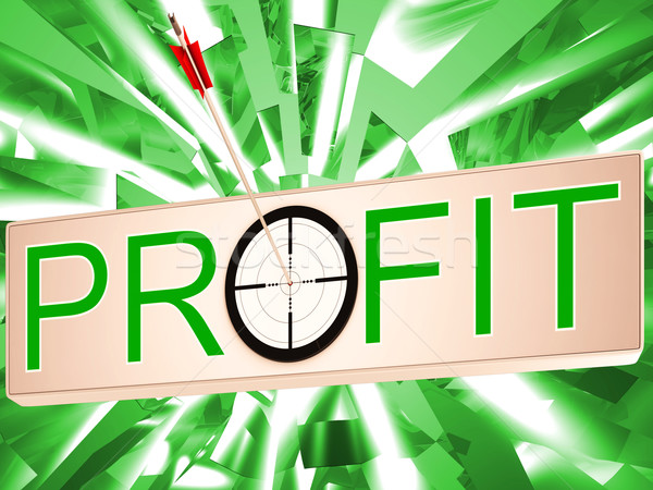 Profitto reddito business crescita significato mercato Foto d'archivio © stuartmiles
