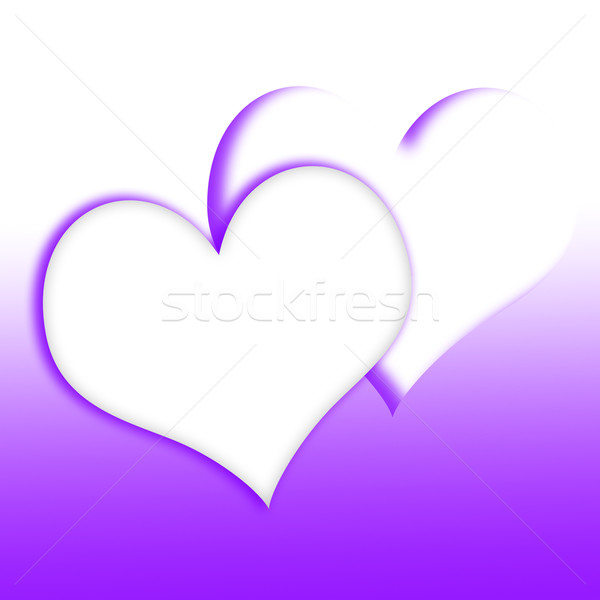 Intertwined Hearts Mean Proposal Engagement And Wedding Stock photo © stuartmiles