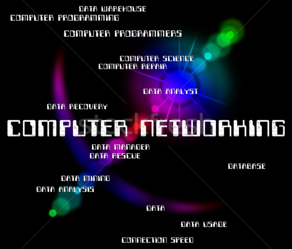 Computer Networking Represents Global Communications And Computi Stock photo © stuartmiles