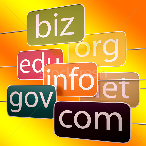 Narancs url szavak mutat hálózat információ Stock fotó © stuartmiles