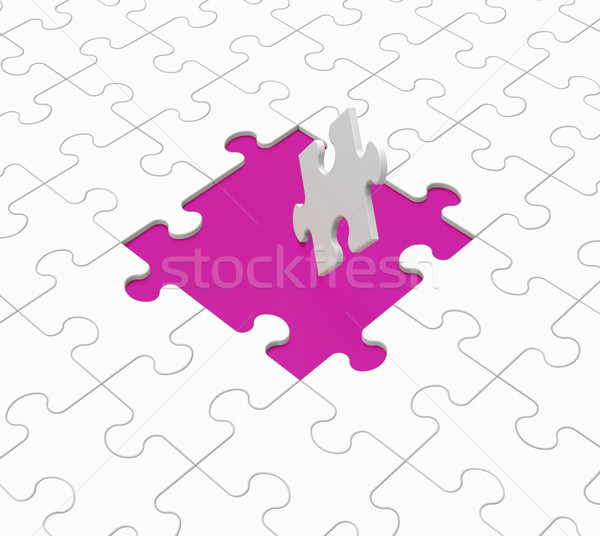 Missing Puzzle Pieces Shows Unsolved Issues Stock photo © stuartmiles