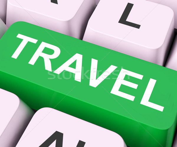 Travel Key Means Explore Or Journeys Stock photo © stuartmiles