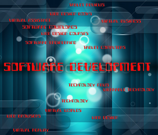 Software Development Shows Forming Growth And Softwares Stock photo © stuartmiles