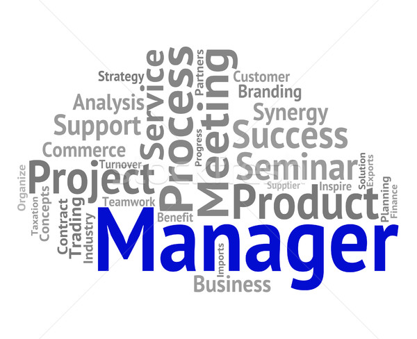 Manager Word Shows Boss Director And Principal Stock photo © stuartmiles